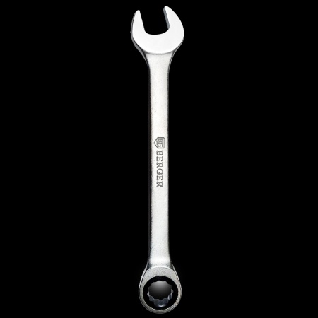 Набор ключей комбинированных трещоточных 7 предметов  в матерчатом чехле, 8-19 мм BERGER BG1110 купить в Минске с доставкой