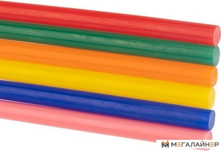 Клеевые стержни Rexant 09-1020 (12 шт, разноцветный) купить в Минске с доставкой