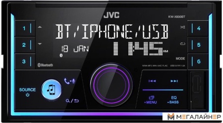 USB-магнитола JVC KW-X830BT