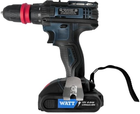 Дрель-шуруповерт WATT WAS-18Li-3 1.018.030.23 (с 2-мя АКБ, кейс) купить в Минске с доставкой