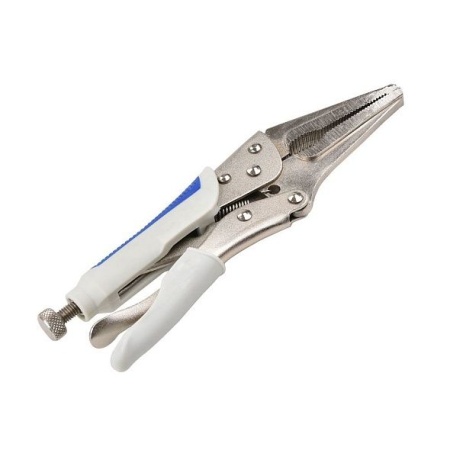 Ручной зажим Аврора с прямыми губками и фиксатором 170мм