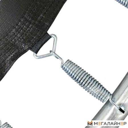 Батут Arland 8ft с внутренней сеткой и лестницей (светло-зеленый)