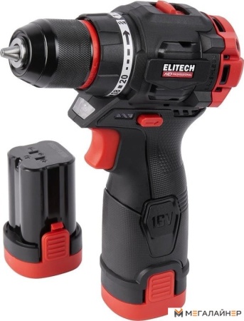 Дрель-шуруповерт ELITECH HD Professional CD 16L2 E2201.039.01 HD (с 2-мя АКБ, кейс) купить в Минске с доставкой