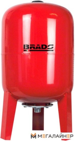 Гидроаккумулятор Brado T-50V 50л (вертикальный) купить в Минске с доставкой