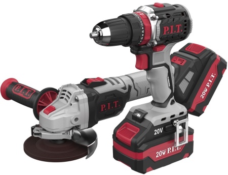 P.I.T. P0001-02 (шуруповерт, болгарка, 2 АКБ, кейс) купить в Минске с доставкой