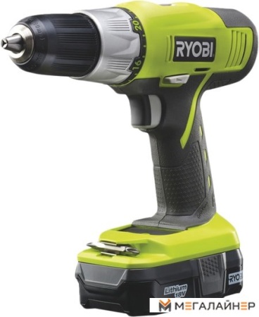Дрель-шуруповерт Ryobi R18DDP-LL13S 5133002075 (с 2-мя АКБ 1.3 Ah) купить в Минске с доставкой