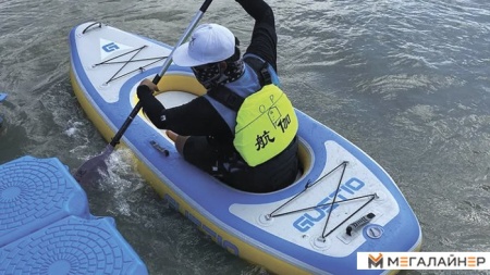 Байдарка GUETIO GT305KAY Inflatable Single Seat Fishing Kayak