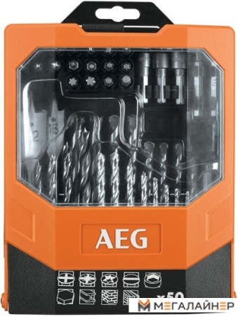 Набор торцевых головок и бит AEG Powertools 4932472024 (50 предметов) купить в Минске с доставкой