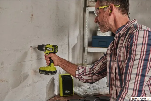 Ударная дрель-шуруповерт Ryobi RPD18C1-242S 5133006524 (с 2-мя АКБ, сумка) купить в Минске с доставкой