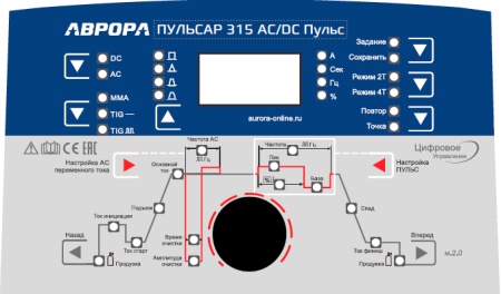 Сварочный аппарат АВРОРА Пульсар 315 AC/DC ПУЛЬС