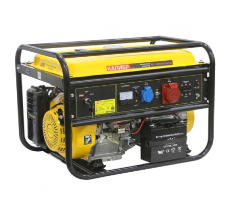 Купить Бензиновый генератор Калибр БЭГ-6500ЭС/220/380 в Минске с доставкой по РБ