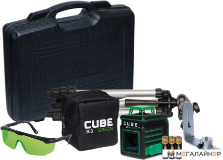 Купить Лазерный нивелир ADA Instruments CUBE 360 Green ULTIMATE EDITION [A00470] в Минске с доставкой