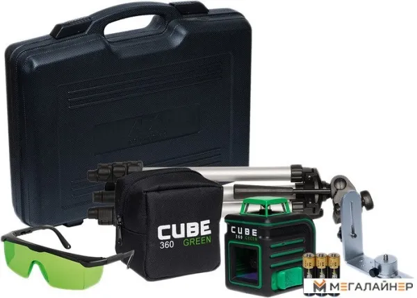 Купить Лазерный нивелир ADA Instruments CUBE 360 Green ULTIMATE EDITION [A00470] в Минске с доставкой