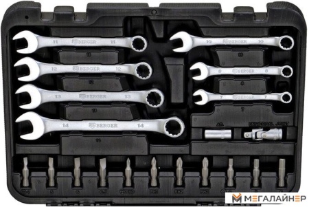 Универсальный набор инструментов Berger BG045-14 (45 предметов) купить в Минске с доставкой