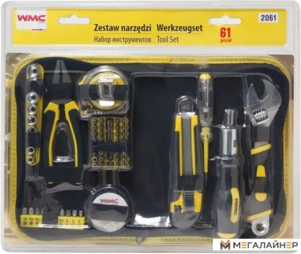 Универсальный набор инструментов WMC Tools 2061 (61 предмет) купить в Минске с доставкой