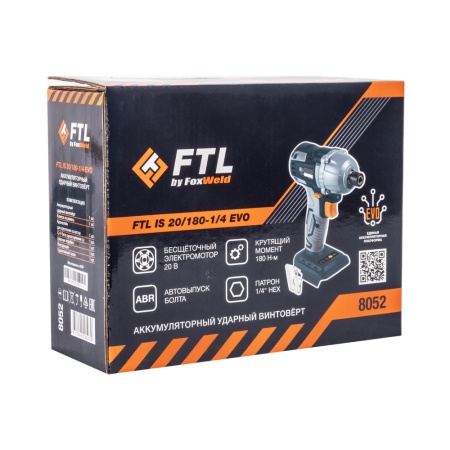 Аккумуляторный ударный винтовёрт FTL IS 20/180-1/4 EVO купить в Минске с доставкой