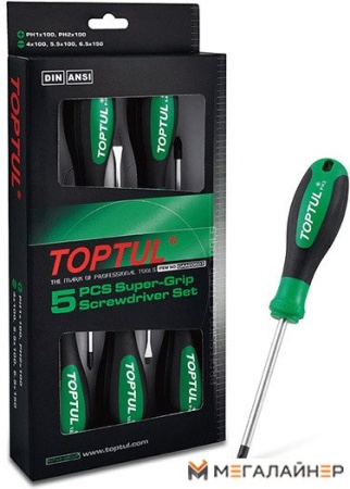 Набор отверток Toptul GAAE0507 5 предметов купить в Минске с доставкой