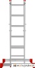 Лестница-трансформер Новая высота NV 1415 помост 6 ступеней купить в Минске с доставкой