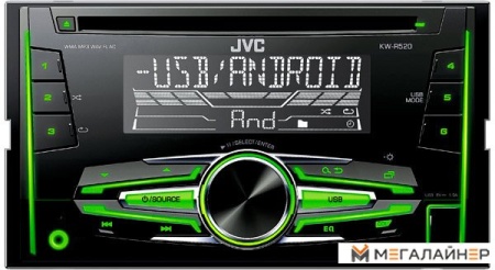 CD/MP3-магнитола JVC KW-R520