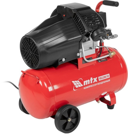 Компрессор воздушный КК-2200/50, 2,2 кВт, 350 л/мин, 50 л, прямой привод, масляный MTX 58024