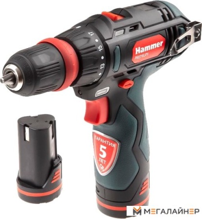 Дрель-шуруповерт Hammer ACD123Li Premium (с 2-мф АКБ, кейс) купить в Минске с доставкой