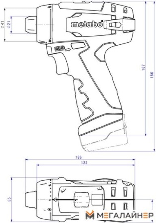 Дрель-шуруповерт Metabo BS Basic 600984500 (с 2-мя АКБ, кейс) купить в Минске с доставкой