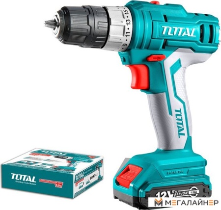 Дрель-шуруповерт Total TDLI1221 (с 1-им АКБ) купить в Минске с доставкой