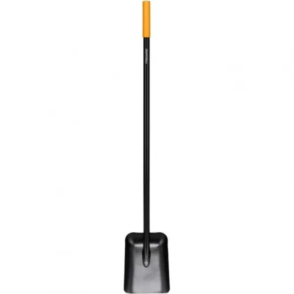 Лопата совковая с ручкой Solid  FISKARS (черная) 1066720 купить в Минске с доставкой