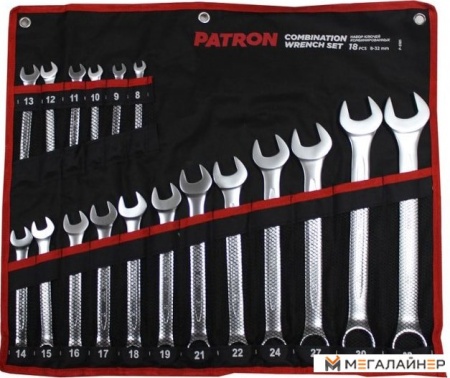 Набор ключей Patron P-5261P36 (25 предметов) купить в Минске с доставкой