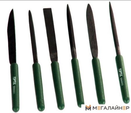 Набор напильников Toptul GNBA0601 6 предметов купить в Минске с доставкой