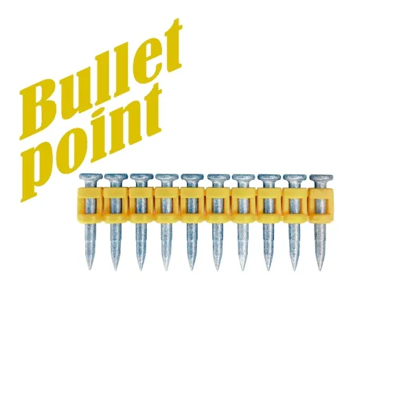 Усиленные гвозди по бетону, металлу Toua CN MG Bullet Point 3,05х25 мм (1000шт)
