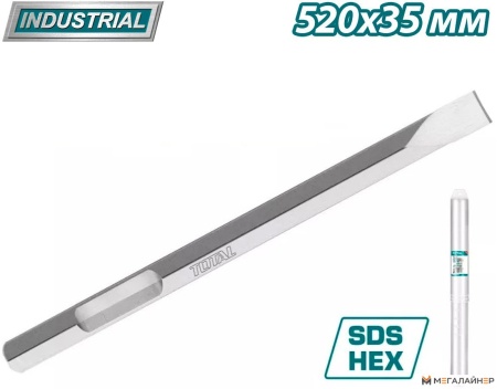 Плоское зубило Total TAC153428112 купить в Минске с доставкой