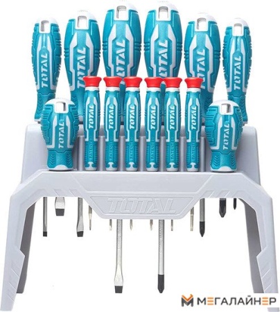 Набор отверток Total THT250614 (14 предметов) купить в Минске с доставкой