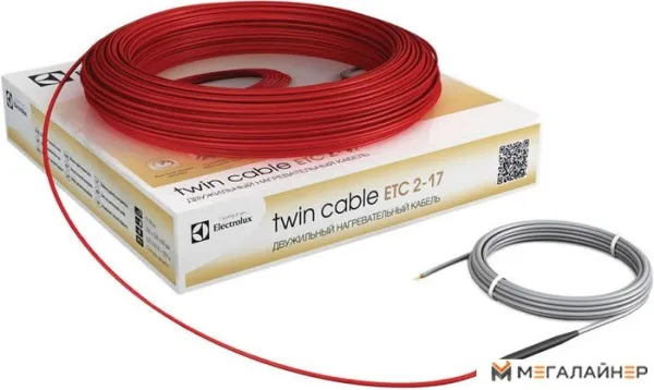Нагревательный кабель Electrolux Twin Cable ETC 2-17-2000
