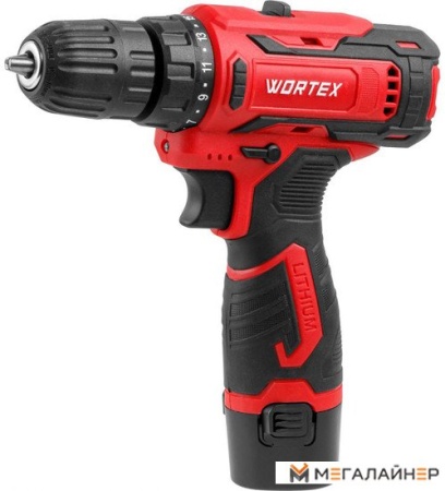 Дрель-шуруповерт Wortex BD 1220 Li 1329356 (с 2-мя АКБ, кейс) купить в Минске с доставкой