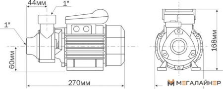 Самовсасывающий насос Aquario ADB-35 купить в Минске с доставкой