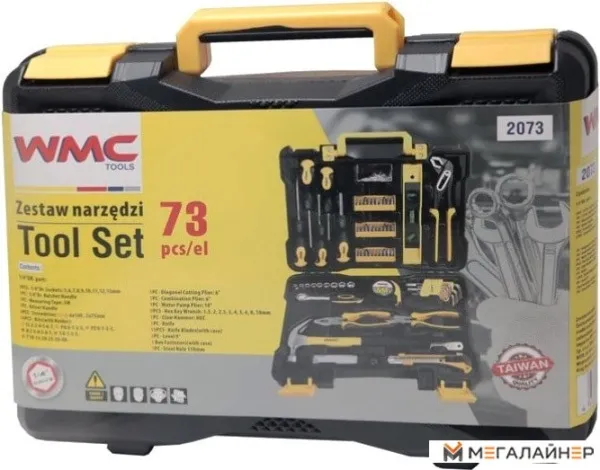 Универсальный набор инструментов WMC Tools 2073 (73 предмета) купить в Минске с доставкой