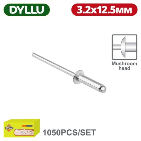 Заклепка вытяжная Dyllu DTREY513 (1050 шт) купить в Минске с доставкой