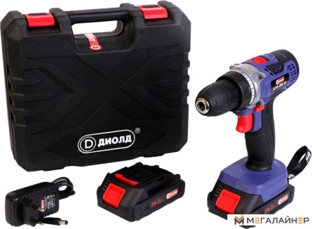 Дрель-шуруповерт ДИОЛД ДЭА-20Л-01 (с 2-мя АКБ, кейс) купить в Минске с доставкой