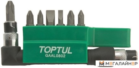 Набор бит Toptul GAAL0802 8 предметов купить в Минске с доставкой