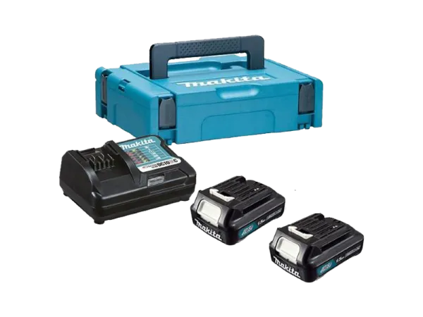 Комплект MAKITA АКБ 12.0 В BL1016B 2 шт.+ ЗУ DC10WD в кейсе