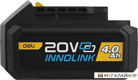 Аккумулятор с зарядным устройством Deli EDL-CM20A4E (20В/2x4 Ah + 20В) купить в Минске с доставкой