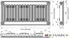 Стальной панельный радиатор Лидея ЛК 11-305 300x500