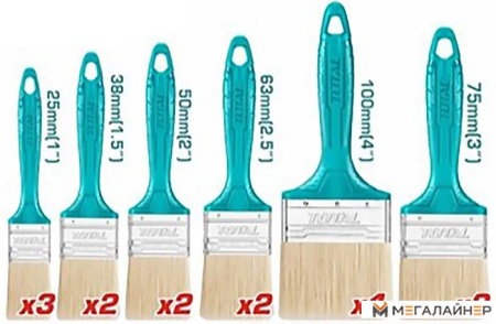 Купить Кисть малярная Total THT84501201 (12шт) в Минске с доставкой
