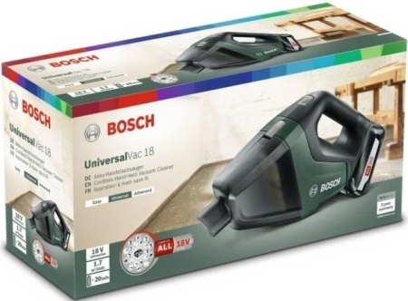 Пылесос Bosch UniversalVac 18 (1 аккумулятор) купить в Минске с доставкой