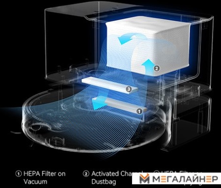 Робот-пылесос Viomi Alpha 2 Pro VXVC15-JC (черный) купить в Минске с доставкой