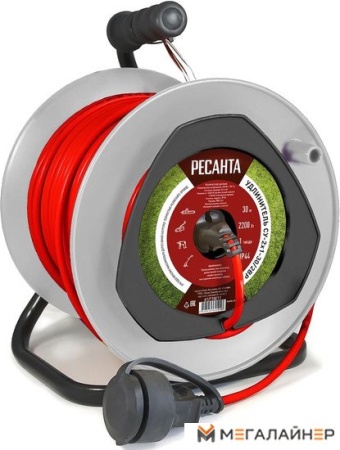 Купить Удлинитель на катушке Ресанта СУ-2x1-30/2ВР в Минске с доставкой