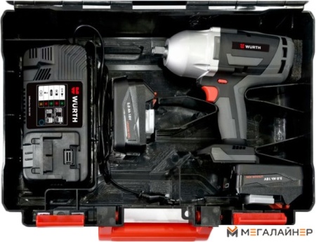 Ударный гайковерт Wurth BIW 18BL Master 5717510022 (с 2-мя АКБ) купить в Минске с доставкой