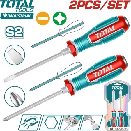 Набор отверток Total TGTST0606 (6 предметов) купить в Минске с доставкой
