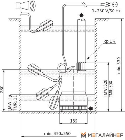 Дренажный насос Wilo Drain TMW32/11HD купить в Минске с доставкой